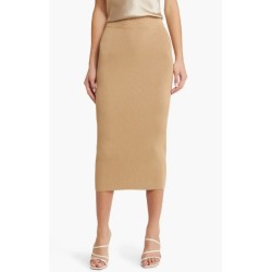 Rib Pencil Skirt,In Stock Size XL