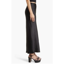 Satin Column Maxi Skirt，In Stock Size S