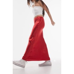 Bias Cut Satin Maxi Skirt，In Stock Size S