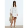 Tunic Dress with Eyelet Embroidery, In Stock Size L