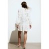 Tunic Dress with Eyelet Embroidery, In Stock Size L