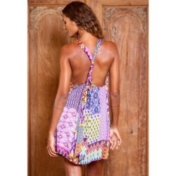 Utopia Miri Mini Dress - Utopia Patchwork,SIZE8