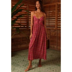 Eliza Teja Maxi Dress - Pink Ornate,SIZE 6