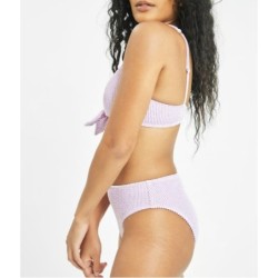 Ruched Plunge Bralette & High Waist Swim Bundle,In Stock Size XL