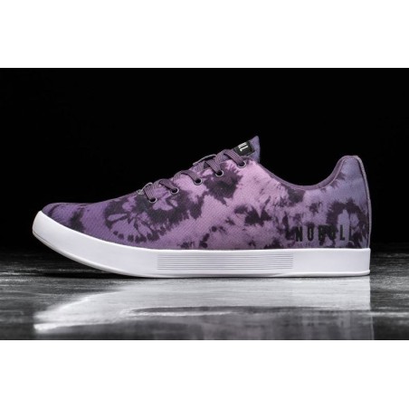 Purple Women's Nobull Wisteria Tie-Dye Canvas Trainers,Size7.5