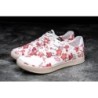 White Pink Women's Nobull Cherry Blossom Canvas Trainers ,Size10