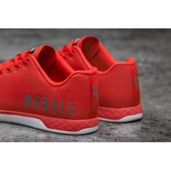 Red Women's Nobull Alert Trainers,Size9.5