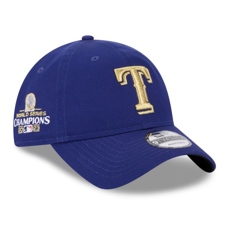 Men's Texas Rangers New Era Royal 2024 Gold Collection 9TWENTY Adjustable Hat