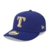 Men's Texas Rangers New Era Royal 2024 Gold Collection Low Profile 59FIFTY Fitted Hat