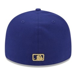 Men's Texas Rangers New Era Royal 2024 Gold Collection Low Profile 59FIFTY Fitted Hat