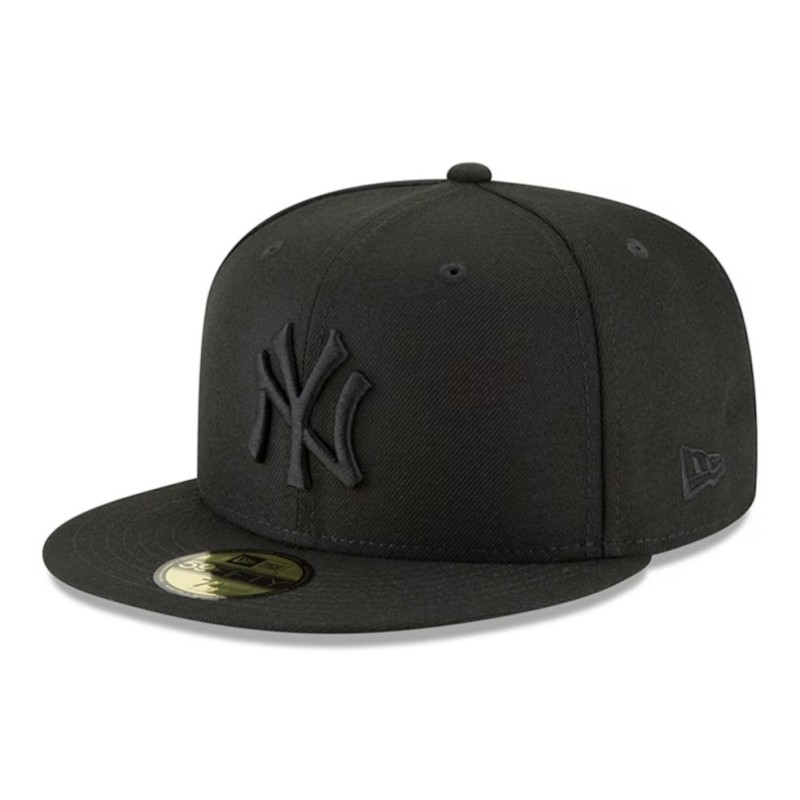 Men's New York Yankees New Era Black Primary Logo Basic 59FIFTY Fitted Hat