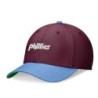 Men's Philadelphia Phillies Nike Burgundy/Light Blue Cooperstown Collection Rewind Swooshflex Performance Hat