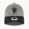 Men's New Era Gray Manchester United Corduroy 39THIRTY Flex Hat