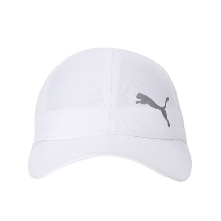 Unisex White & Grey Essential Running Cap