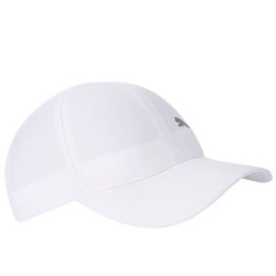 Unisex White & Grey Essential Running Cap