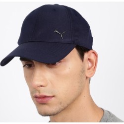 Unisex Navy Blue Solid Baseball Cap