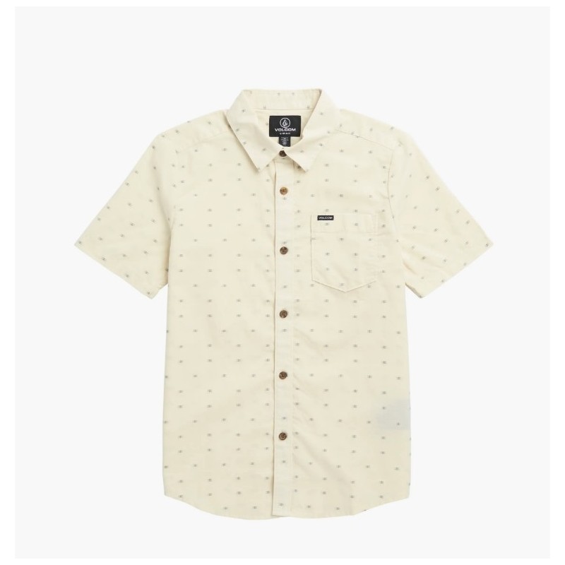 Kids' Crownstone Short Sleeve Button-Up Shirt,In Stock Size M(10-12)