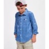 Kids Gulf Check Longsleeve Shirt,In Stock Size M