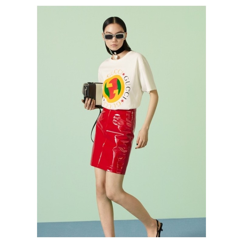 Gucci cotton knitted printed T-shirt