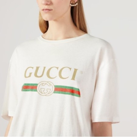 OOVERSIZE T-shirt with GUCCI logo