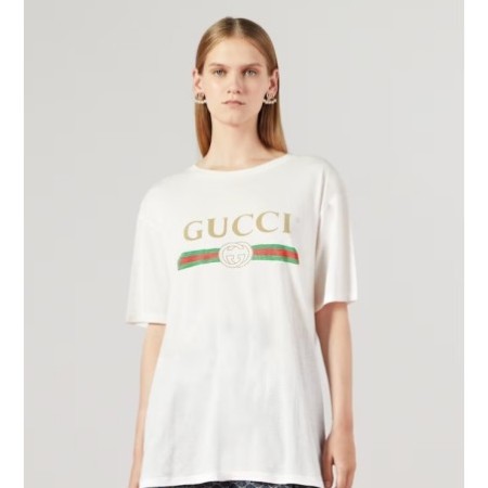 OOVERSIZE T-shirt with GUCCI logo