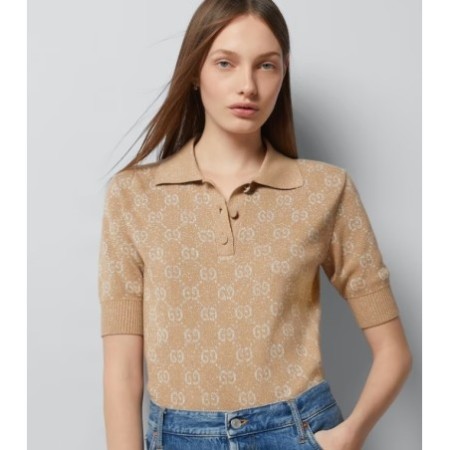 LAM É GG Jacquard Knitted Polo