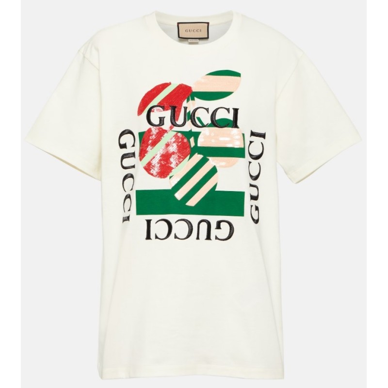 GUCCI
Printed cotton-jersey T-shir