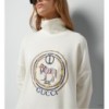 Jersey sweatshirt with embroidery