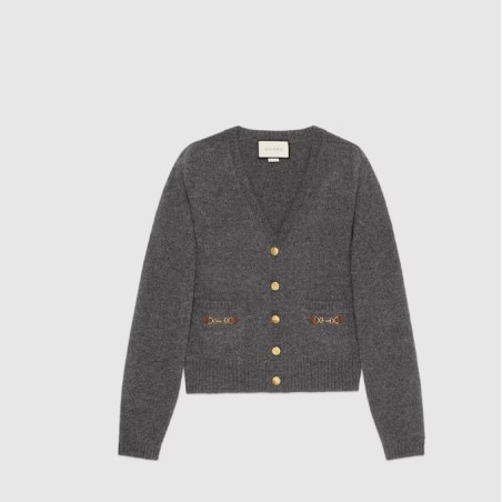 GUCCI cashmere cardigan with horsebit