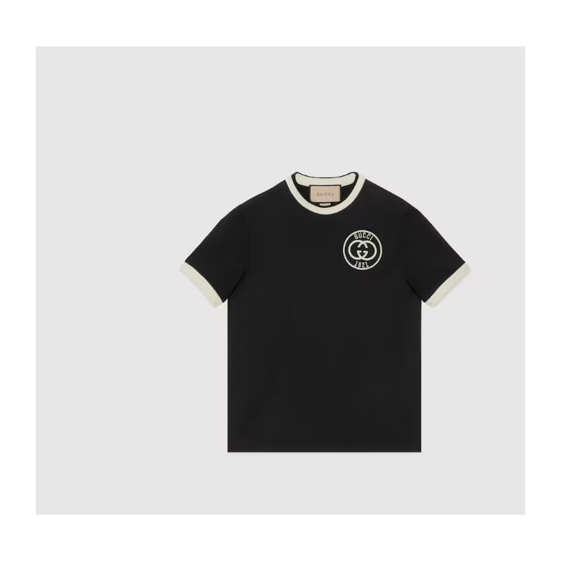 COTTON JERSEY T-SHIRT WITH EMBROIDERY