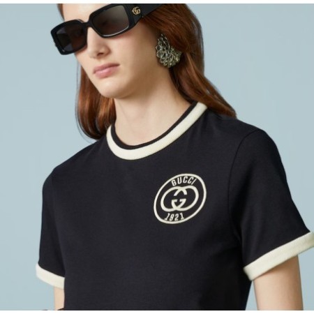 COTTON JERSEY T-SHIRT WITH EMBROIDERY