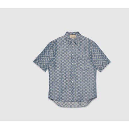 GG linen jacquard shirt