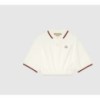 GG cotton piquet polo shirt with web