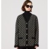 WOOL GG JACQUARD CARDIGAN