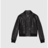 EMBOSSED GG LEATHER BOMBER