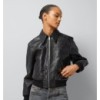 EMBOSSED GG LEATHER BOMBER