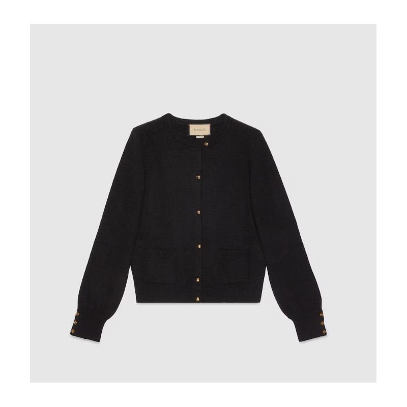 GUCCI wool mohair cashmere cardigan