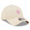 Beige New York Yankees Mini Logo 9TWENTY Adjustable Cap