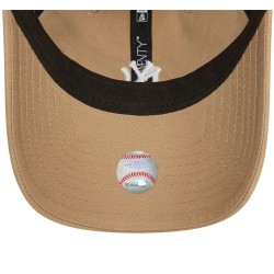 Beige New York Yankees Mini Logo 9TWENTY Adjustable Cap