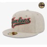 Beige New York Yankees Wool Plaid 59FIFTY Fitted Cap