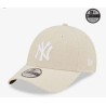 Beige New York Yankees Linen 9FORTY Adjustable Cap