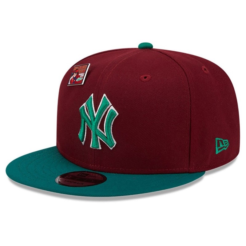 Dark Red New York Yankees MLB Big League Chew 9FIFTY Snapback Cap