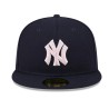 Dark Blue New York Yankees MLB Mother's Day 2024 59FIFTY Fitted Cap