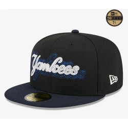 Black New York Yankees Shadow Stitch 59FIFTY Fitted Cap