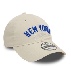 White New York Yankees MLB Wordmark 9TWENTY Adjustable Cap