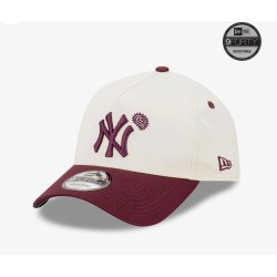 White New York Yankees Paisley Hit 9FORTY A-Frame Cap