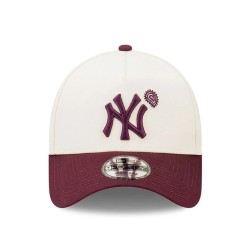 White New York Yankees Paisley Hit 9FORTY A-Frame Cap