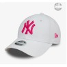 White New York Yankees League Essential Womens 9FORTY Adjustable Cap