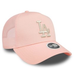 Pastel Pink LA Dodgers Metallic Women's A-Frame Cap