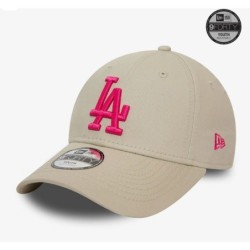 Beige LA Dodgers League Essential Youth 9FORTY Adjustable Cap